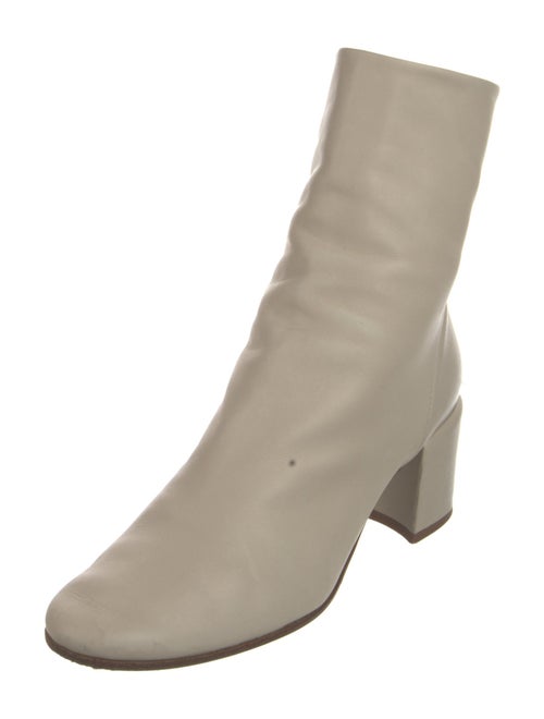 Halmanera Embossed Leather Embroidered Accent Boots