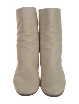 Halmanera Embossed Leather Embroidered Accent Boots