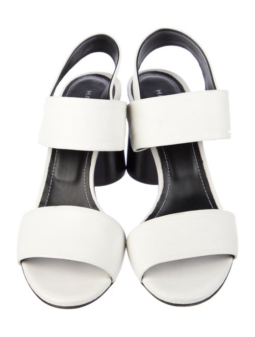 Halmanera Leather Printed Slingback Sandals