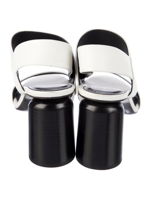 Halmanera Leather Printed Slingback Sandals