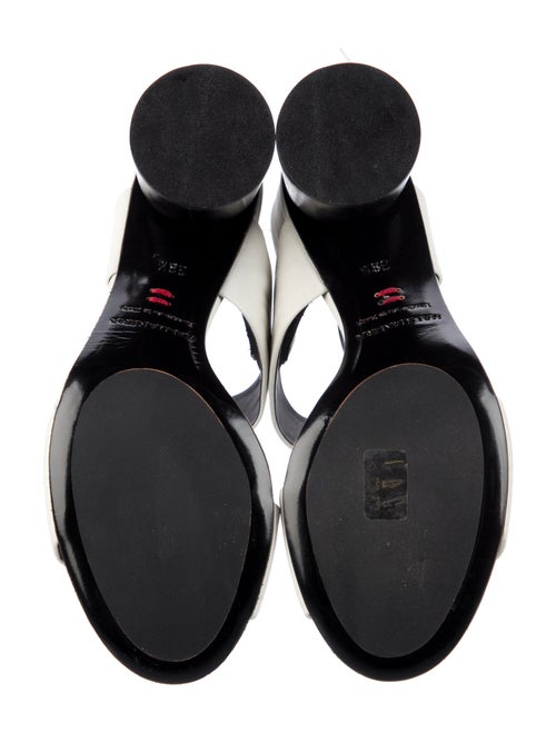 Halmanera Leather Printed Slingback Sandals