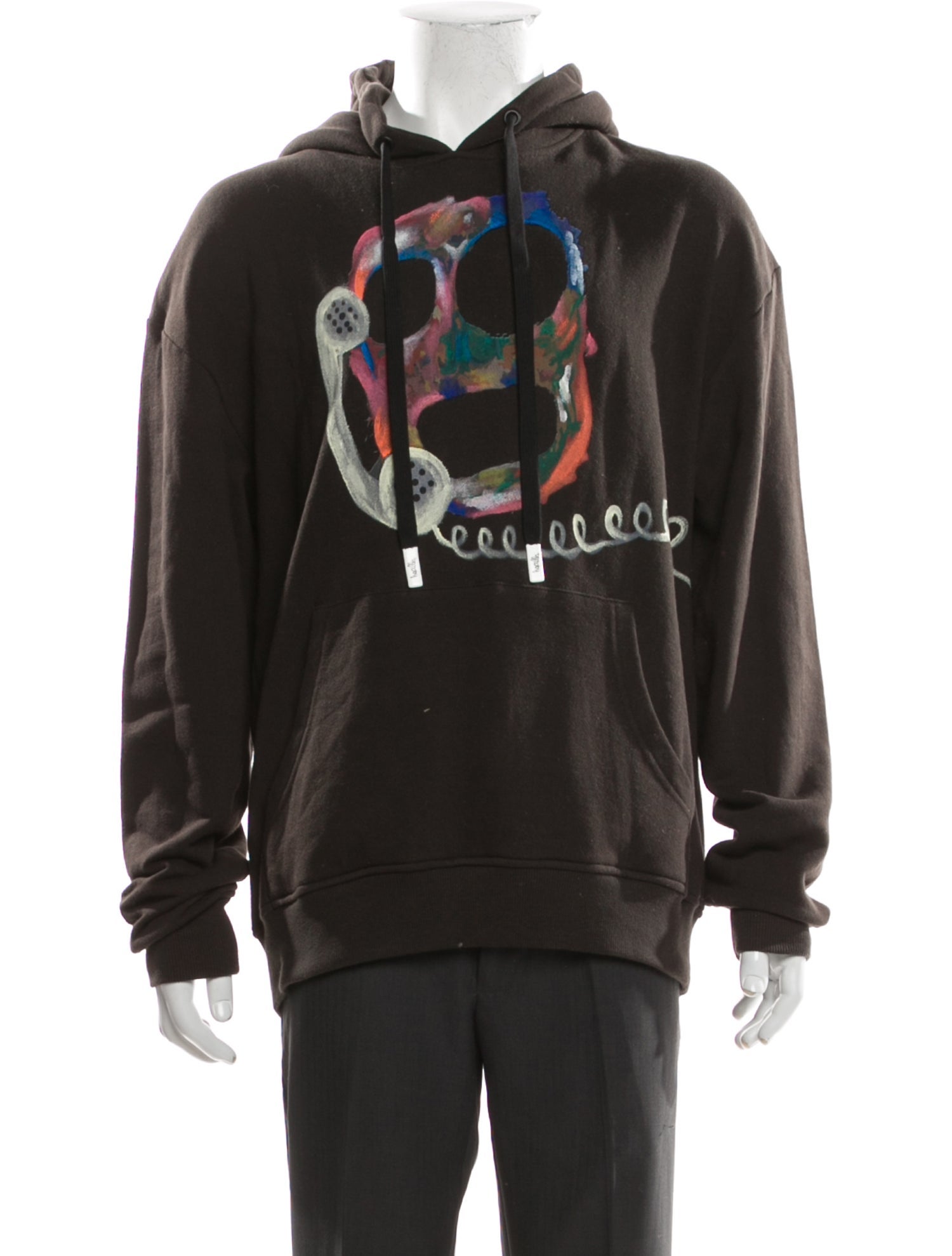 Haculla Graphic Print Mock Neck Hoodie
