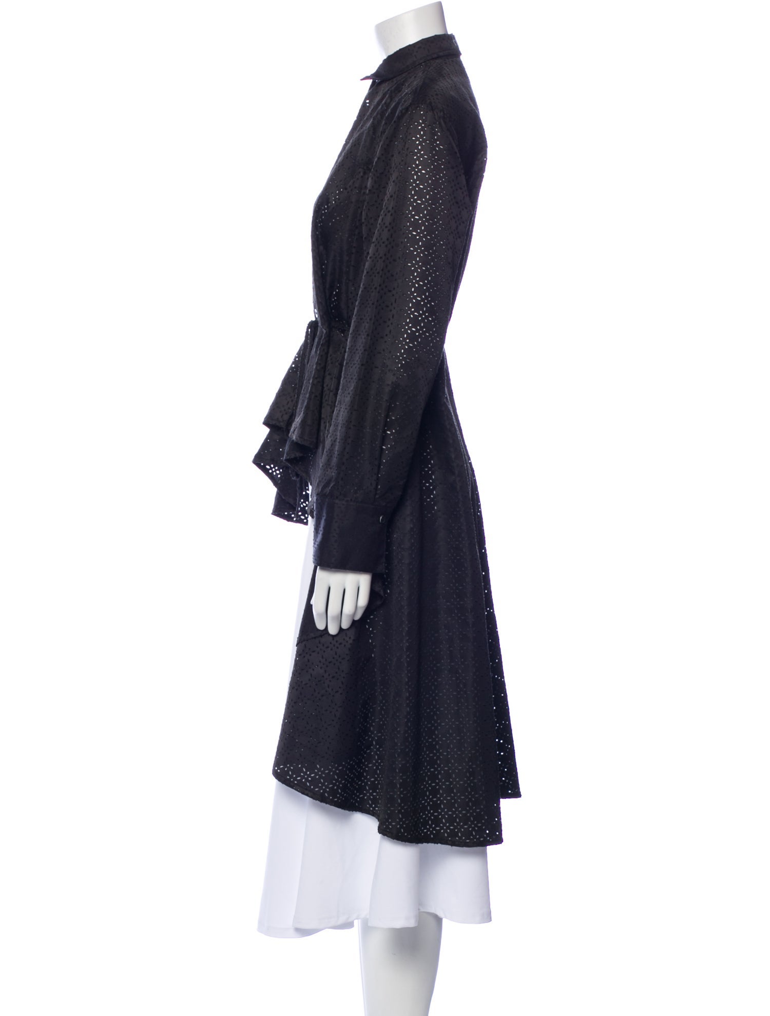 Haculla Lace Pattern Mock Neck Tunic