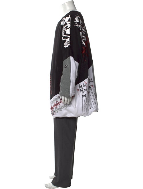 Haculla Colorblock Pattern Crew Neck Sweatshirt