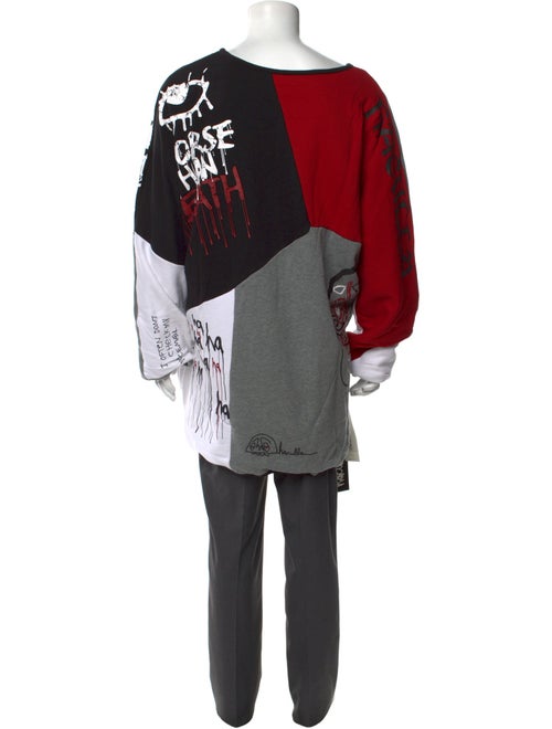 Haculla Colorblock Pattern Crew Neck Sweatshirt