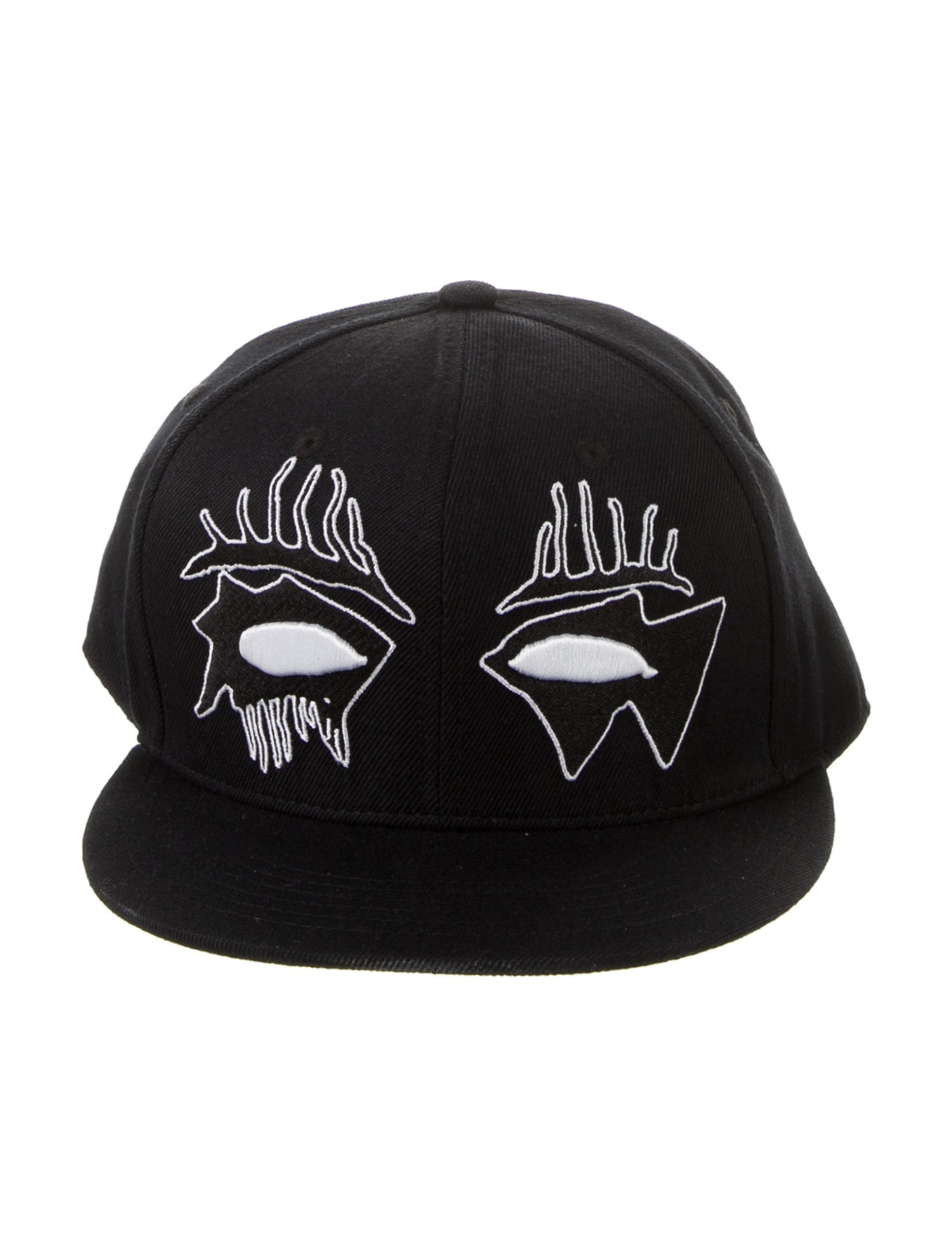 Haculla hat with embroidery eyes and under brim print