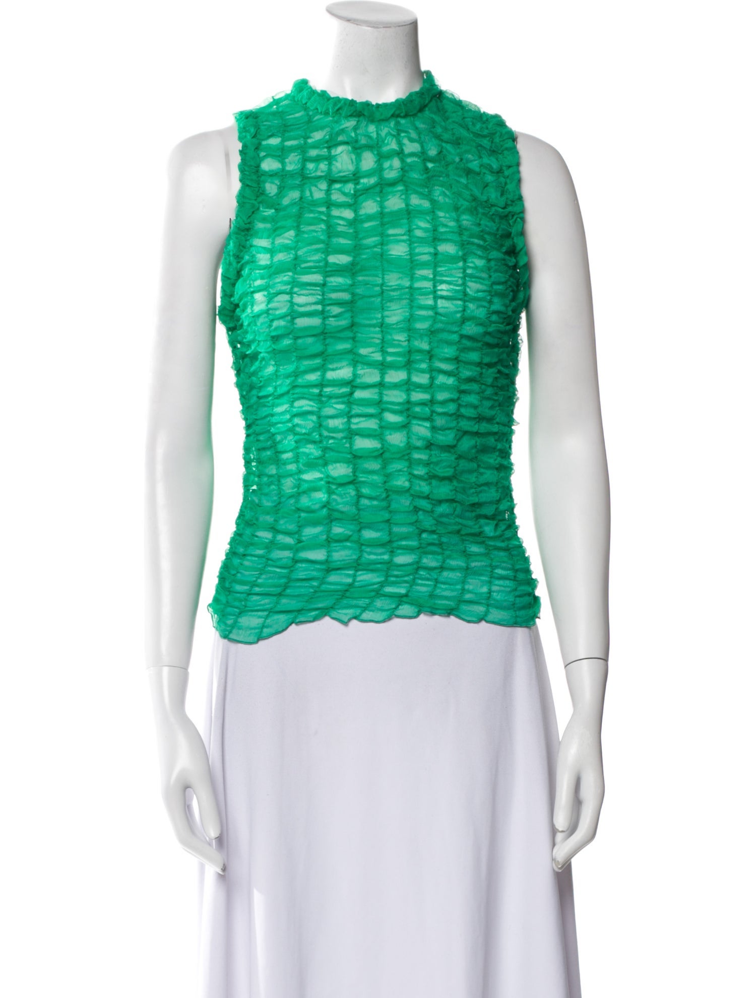 Hanne Bloch Silk Mock Neck Top w/ Tags