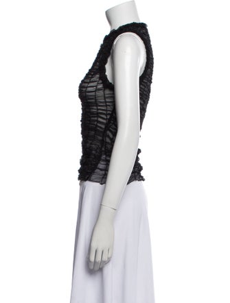 Hanne Bloch Crew Neck Sleeveless Crop Top