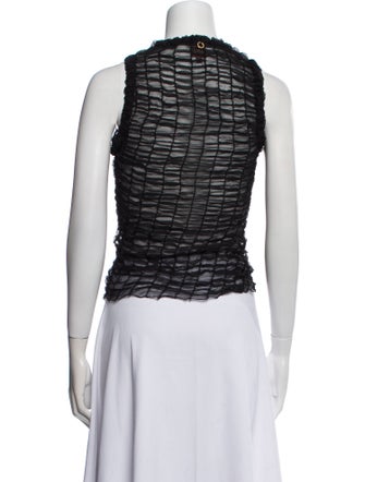Hanne Bloch Crew Neck Sleeveless Crop Top