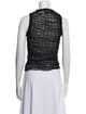 Hanne Bloch Crew Neck Sleeveless Crop Top