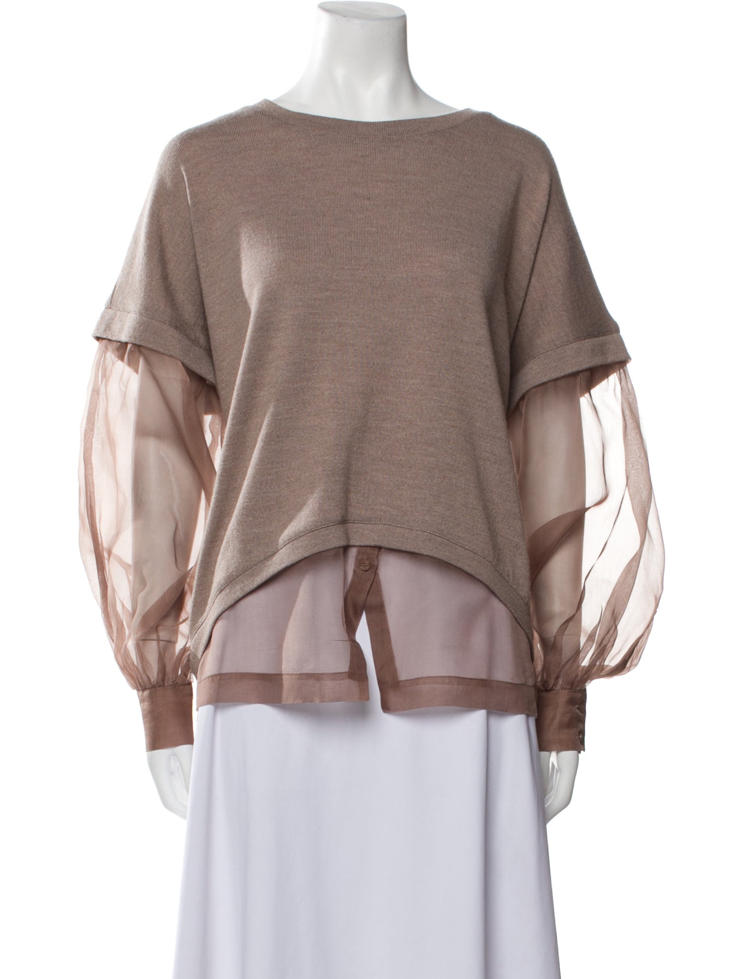 Helene Angeli Wool Crew Neck Sweater