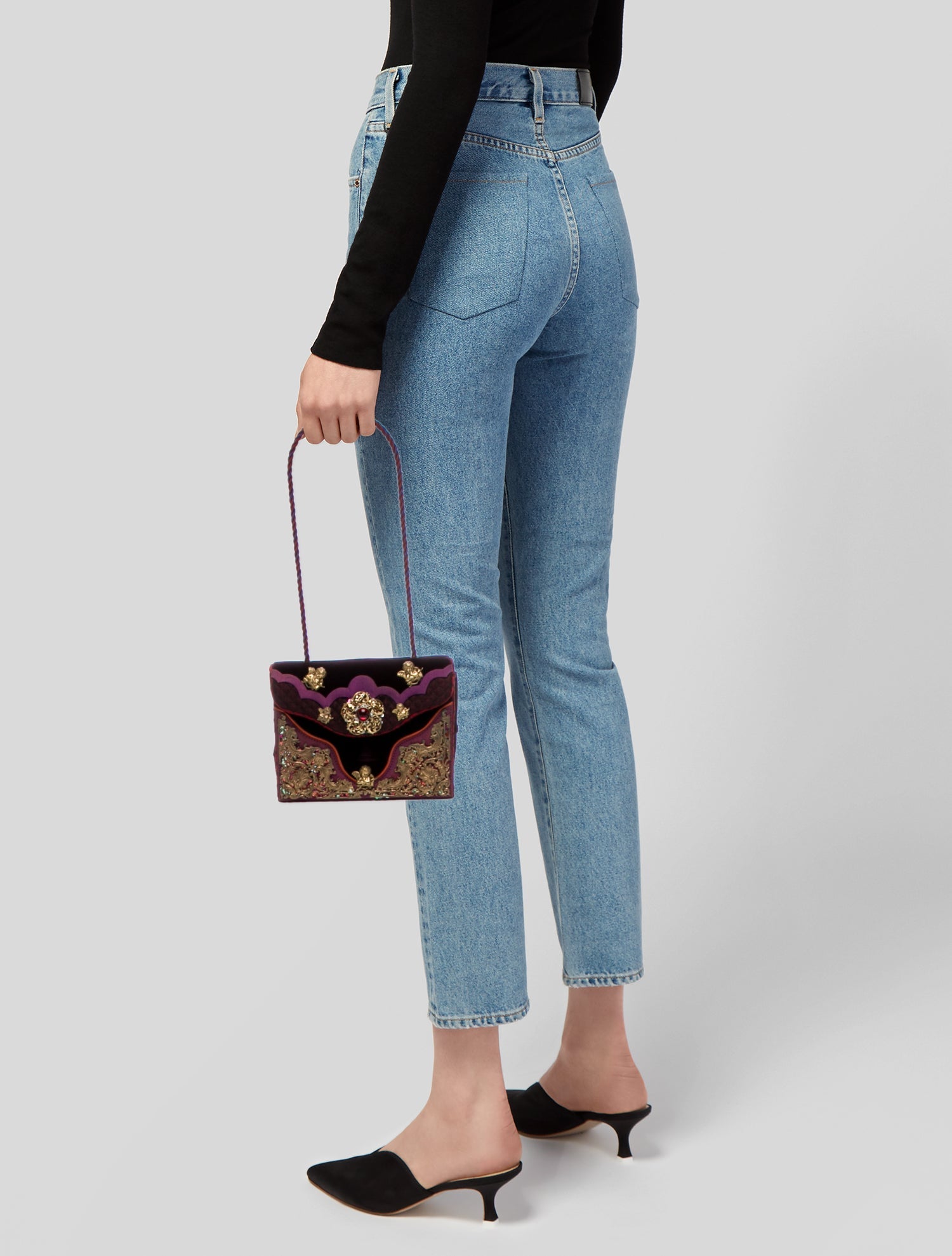 Helene Angeli Velvet Minaudière