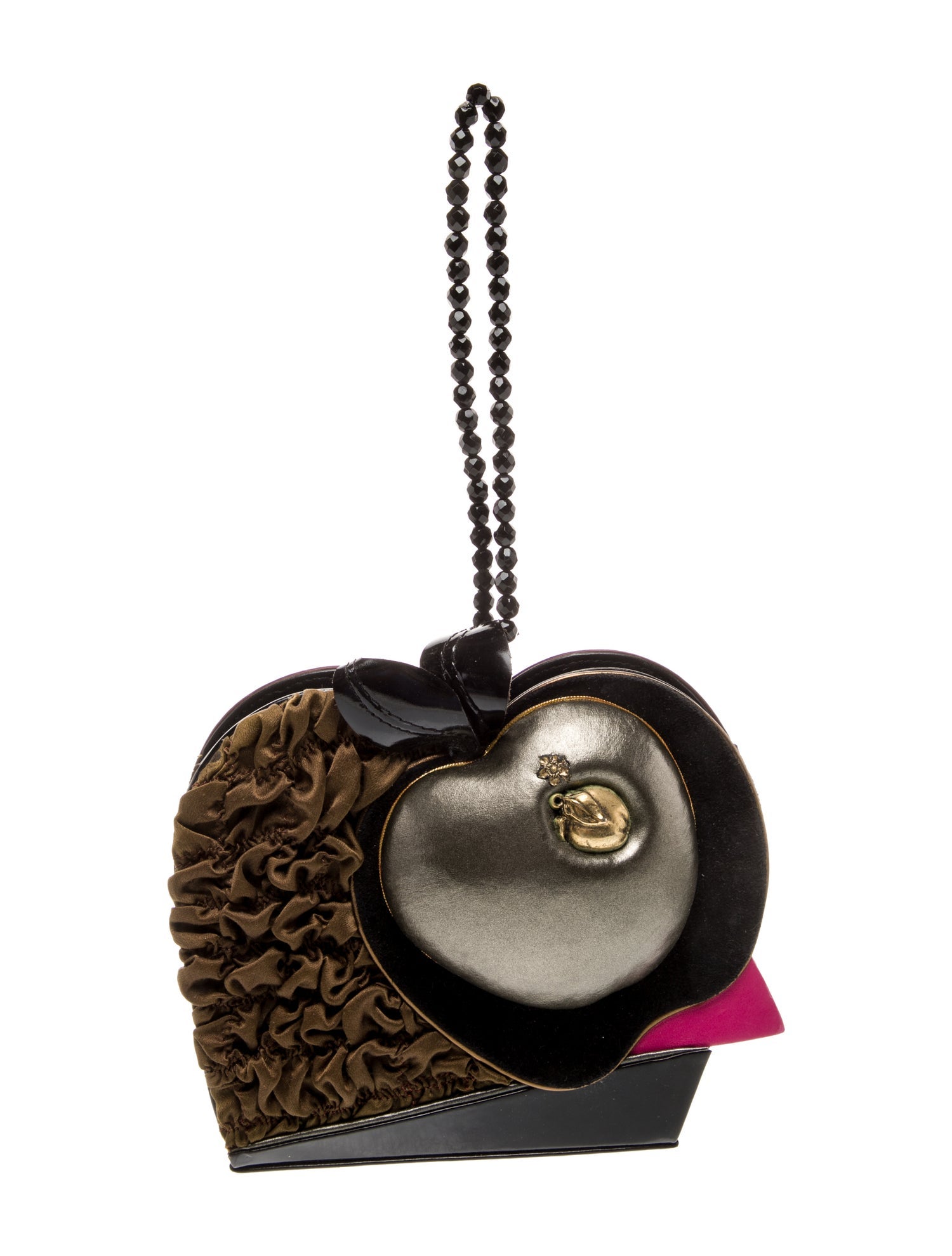 Helene Angeli Patent Leather Evening Bag