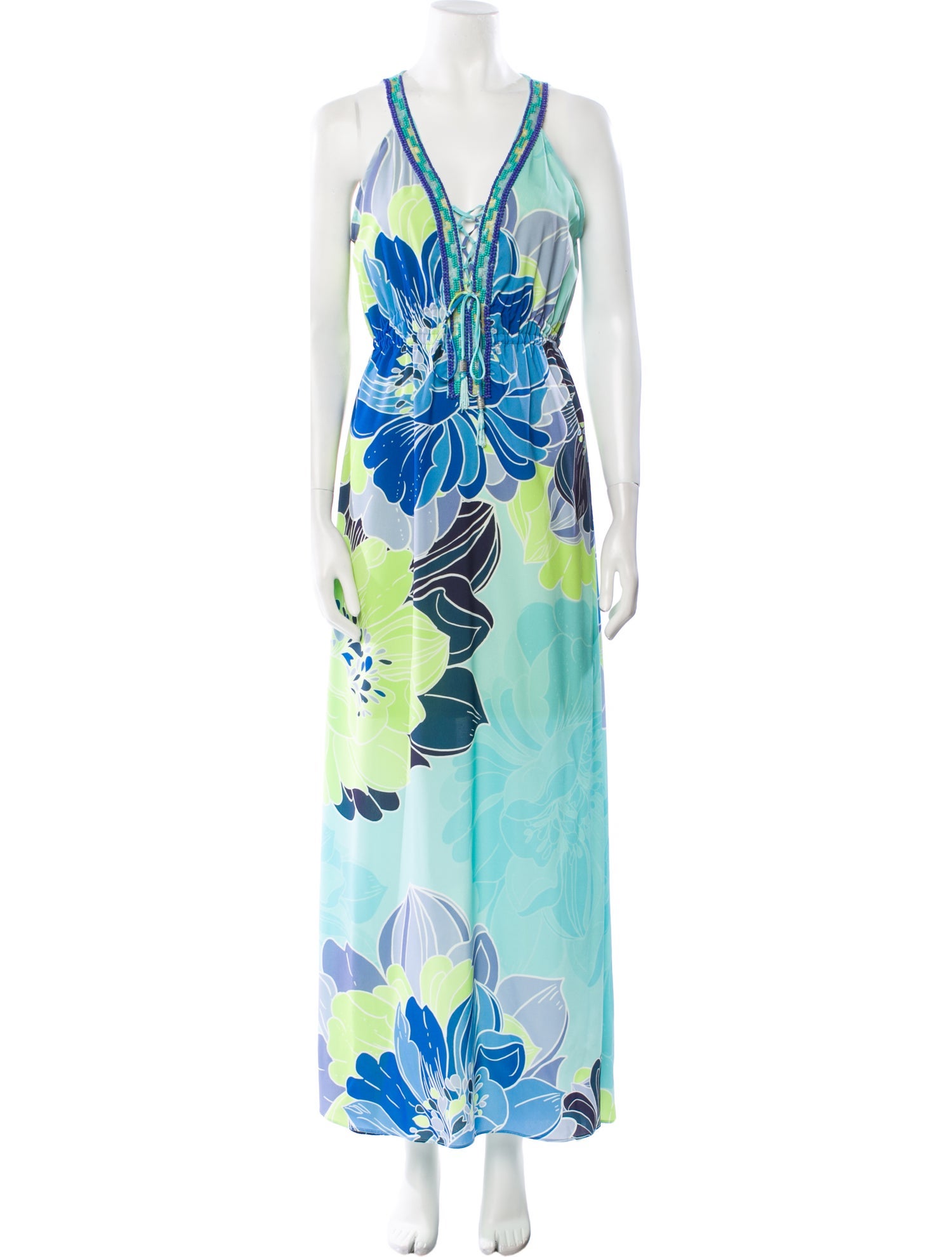 Hale Bob Floral Print Long Dress