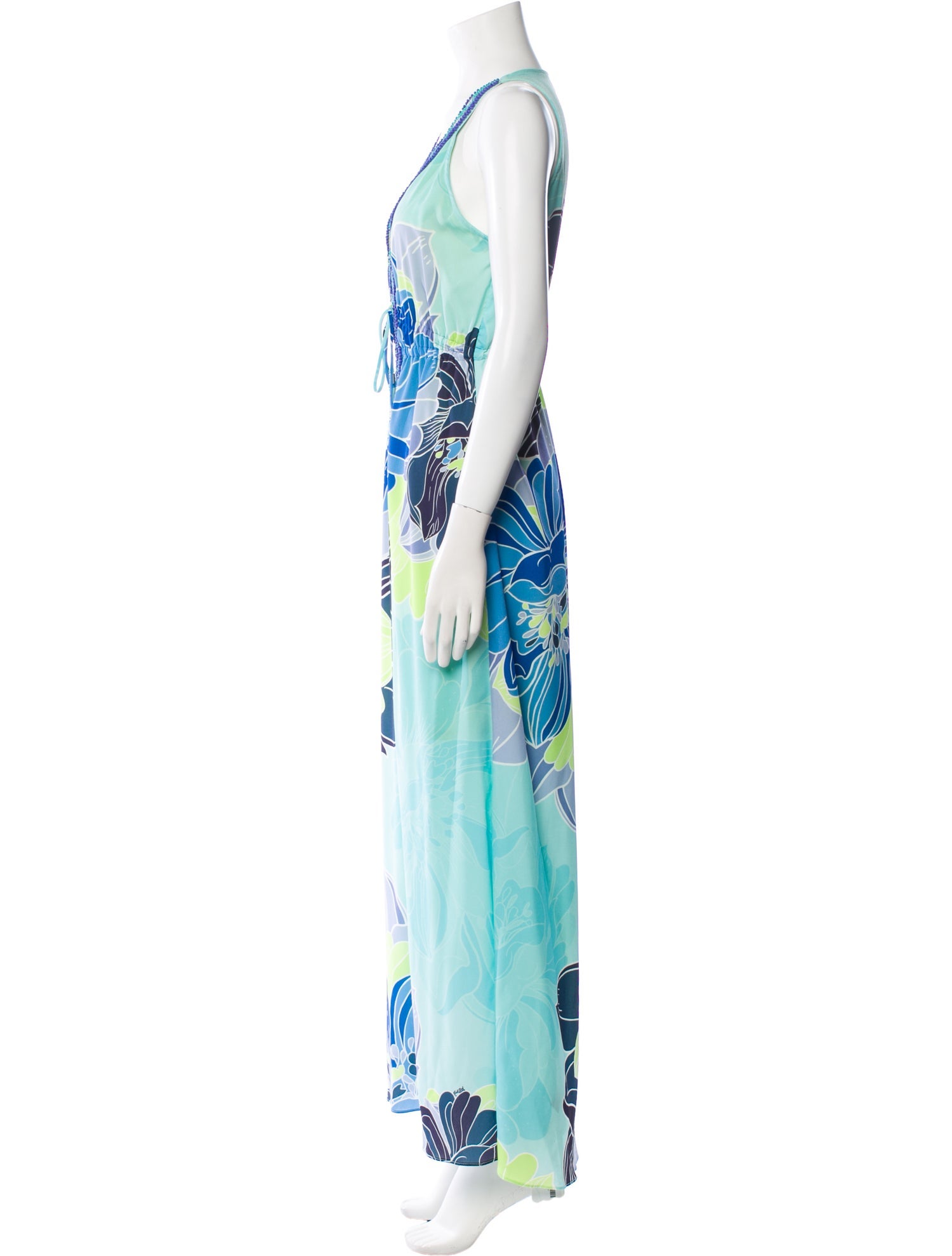 Hale Bob Floral Print Long Dress
