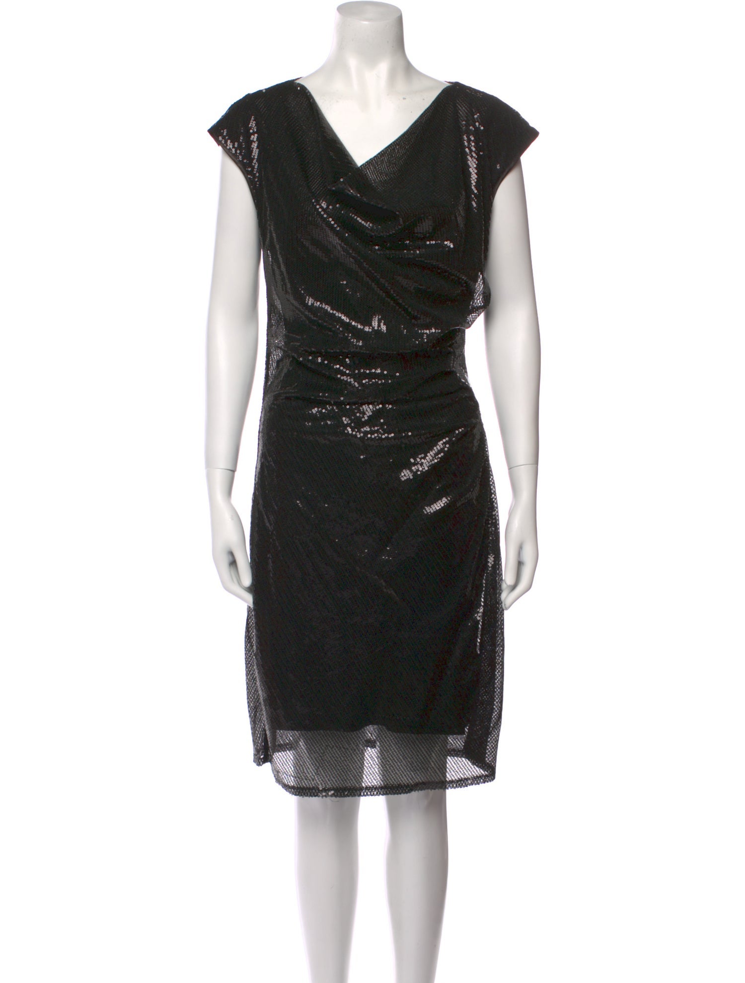 Hale Bob Cowl Neck Knee-Length Dress