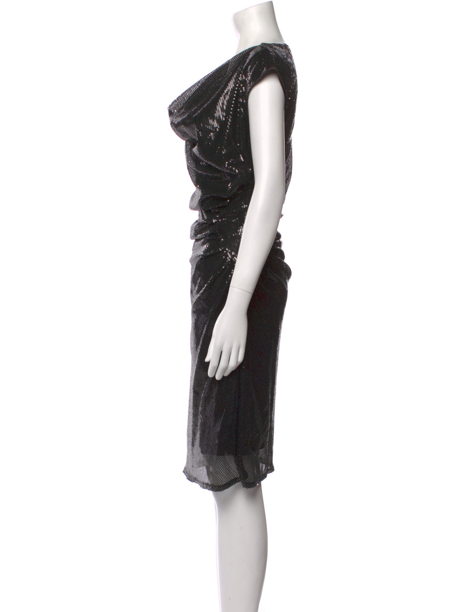 Hale Bob Cowl Neck Knee-Length Dress