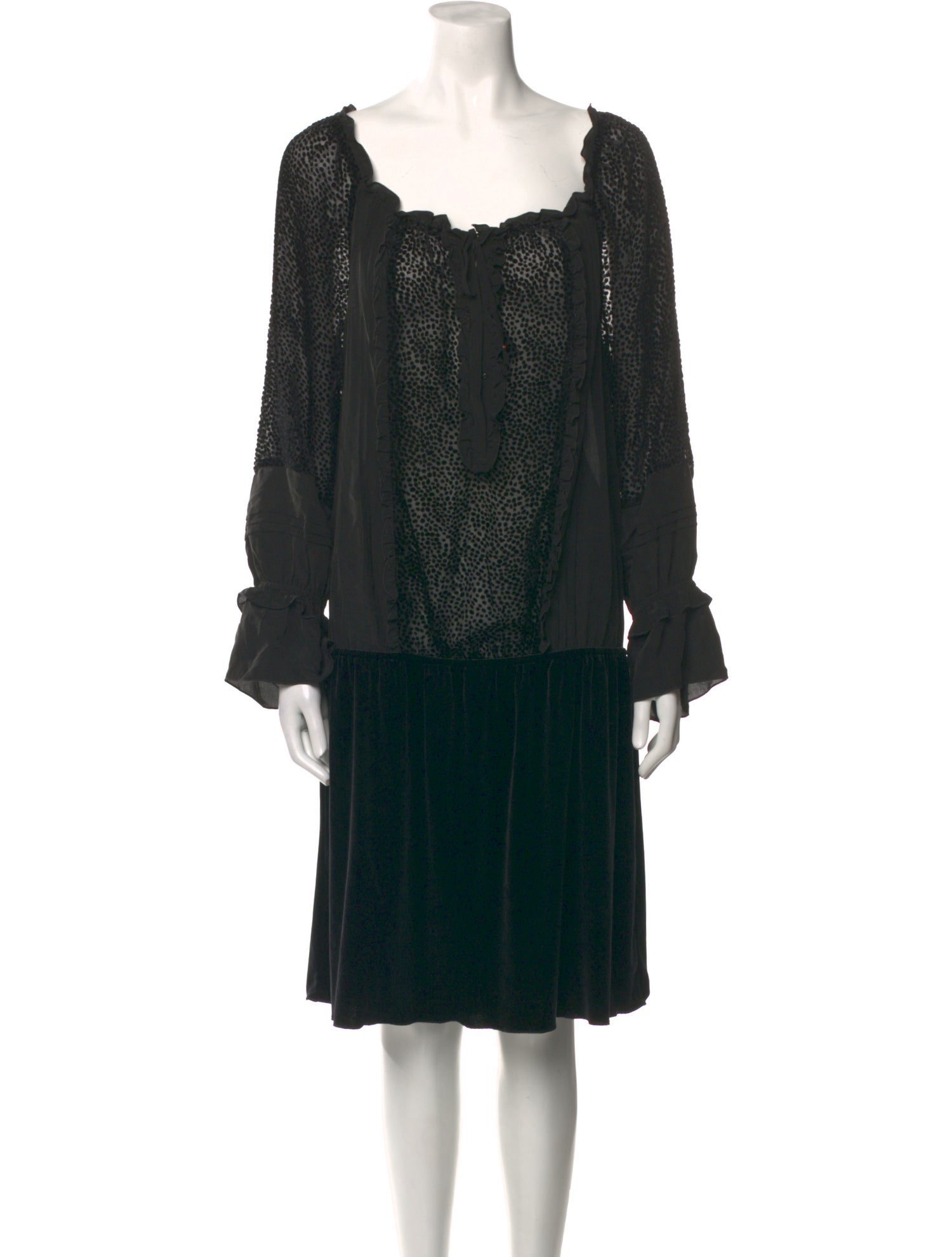 Hale Bob Silk Knee-Length Dress