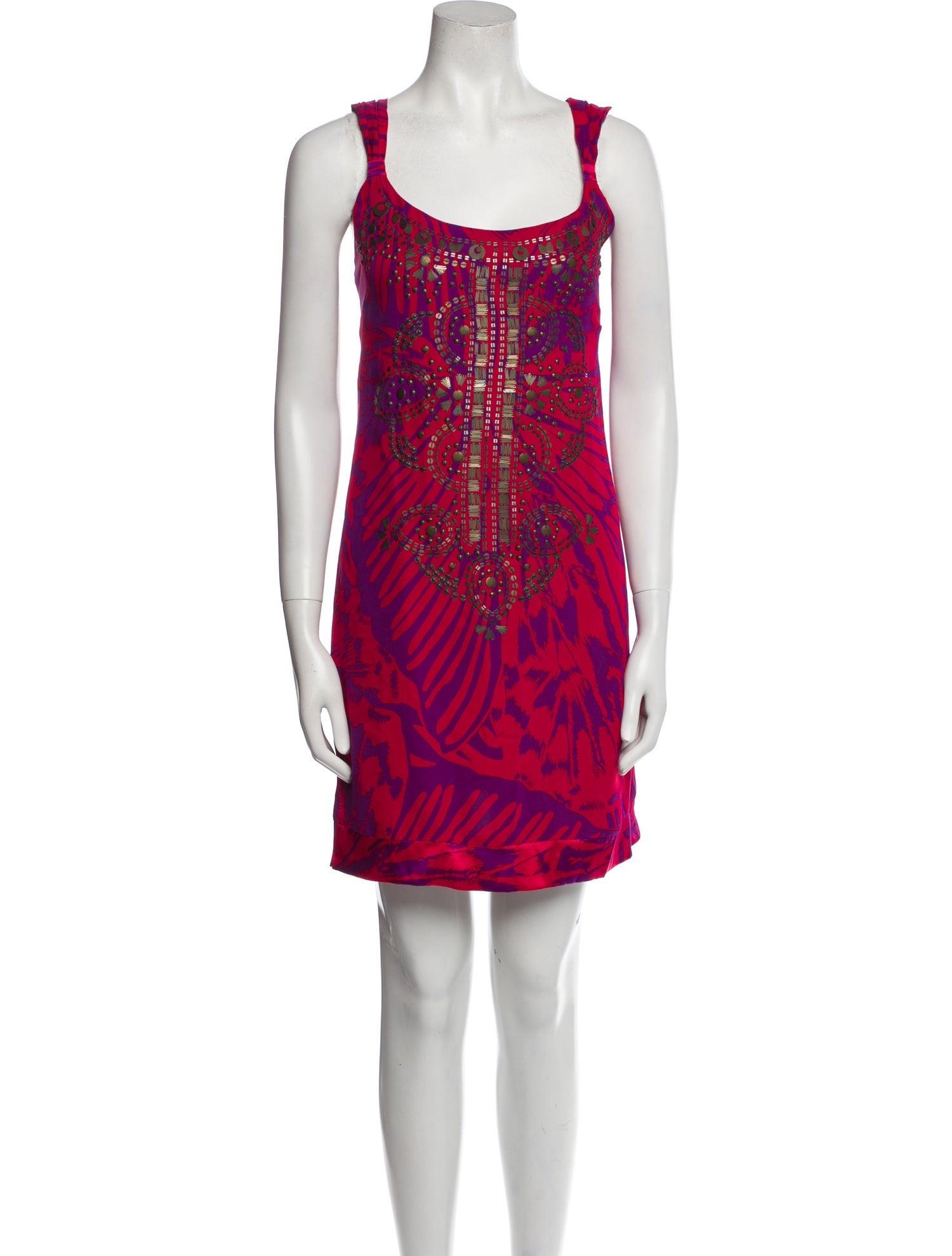 Hale Bob Silk Knee-Length Dress