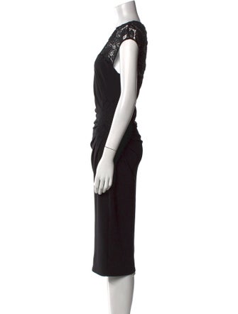 Hale Bob Crew Neck Midi Length Dress