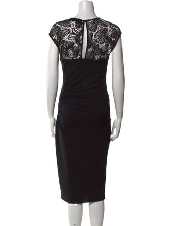 Hale Bob Crew Neck Midi Length Dress