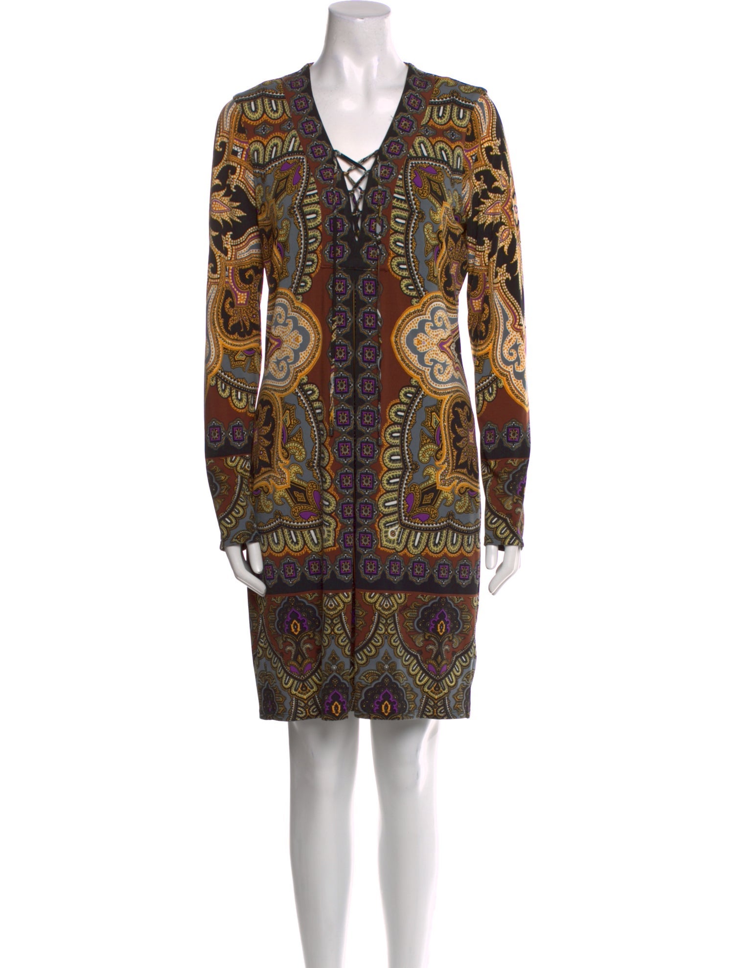 Hale Bob Paisley Print Mini Dress