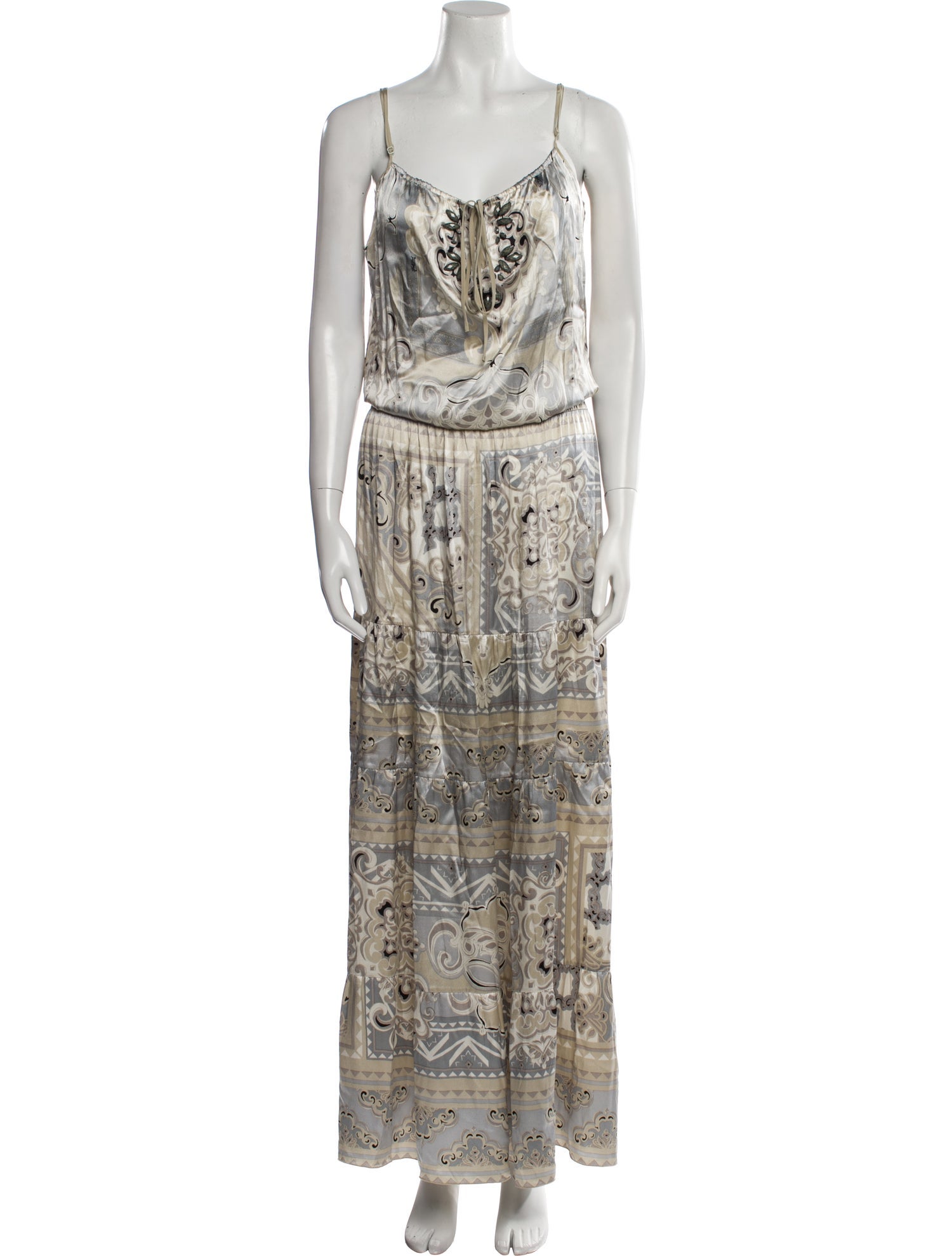 Hale Bob Silk Long Dress
