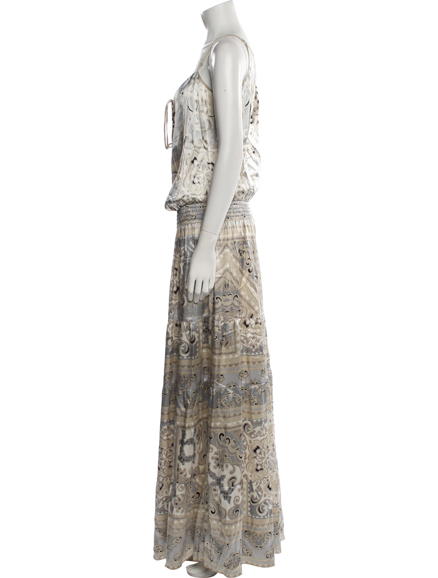 Hale Bob Silk Long Dress