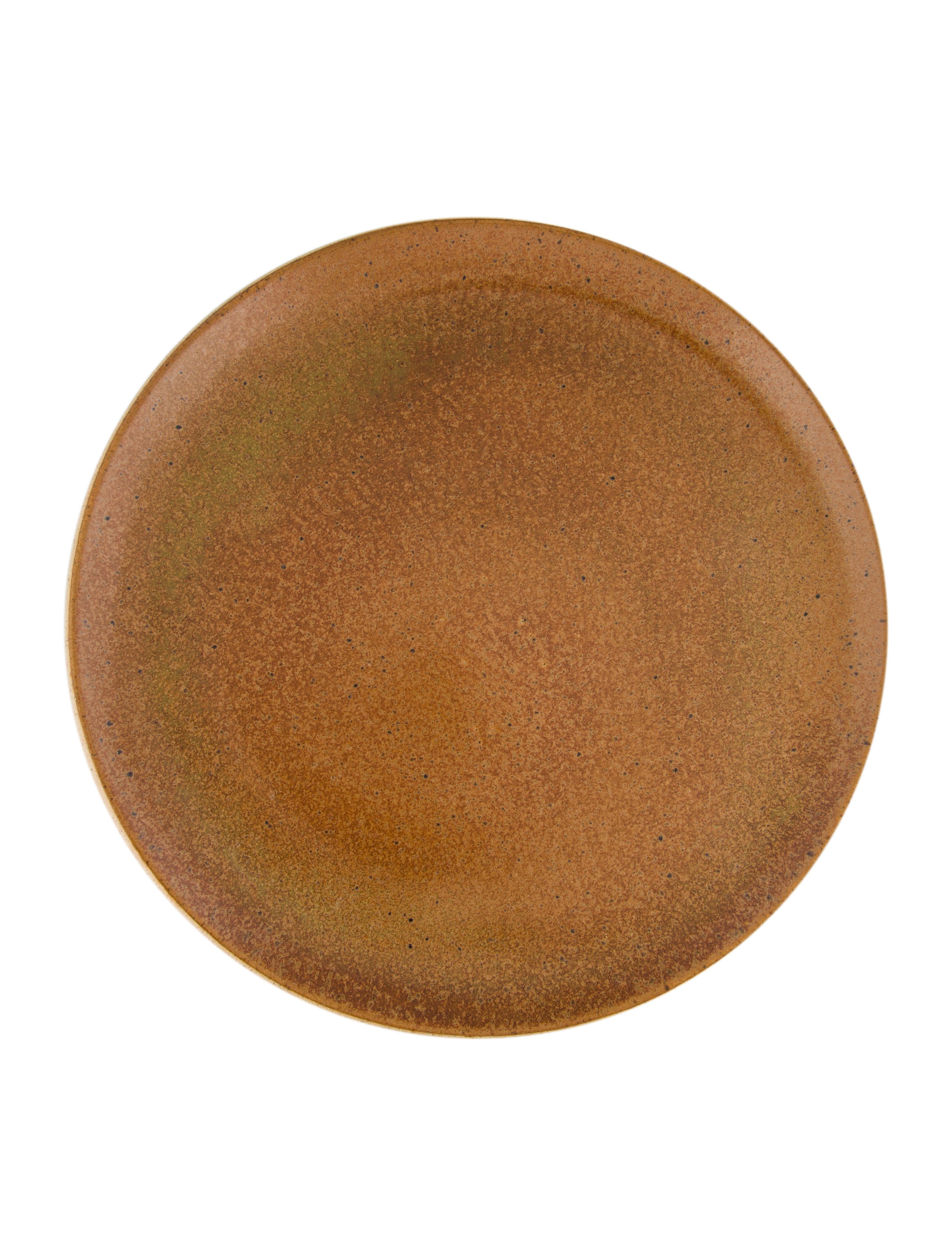 Hacha Luna Dinner Plate Ochre