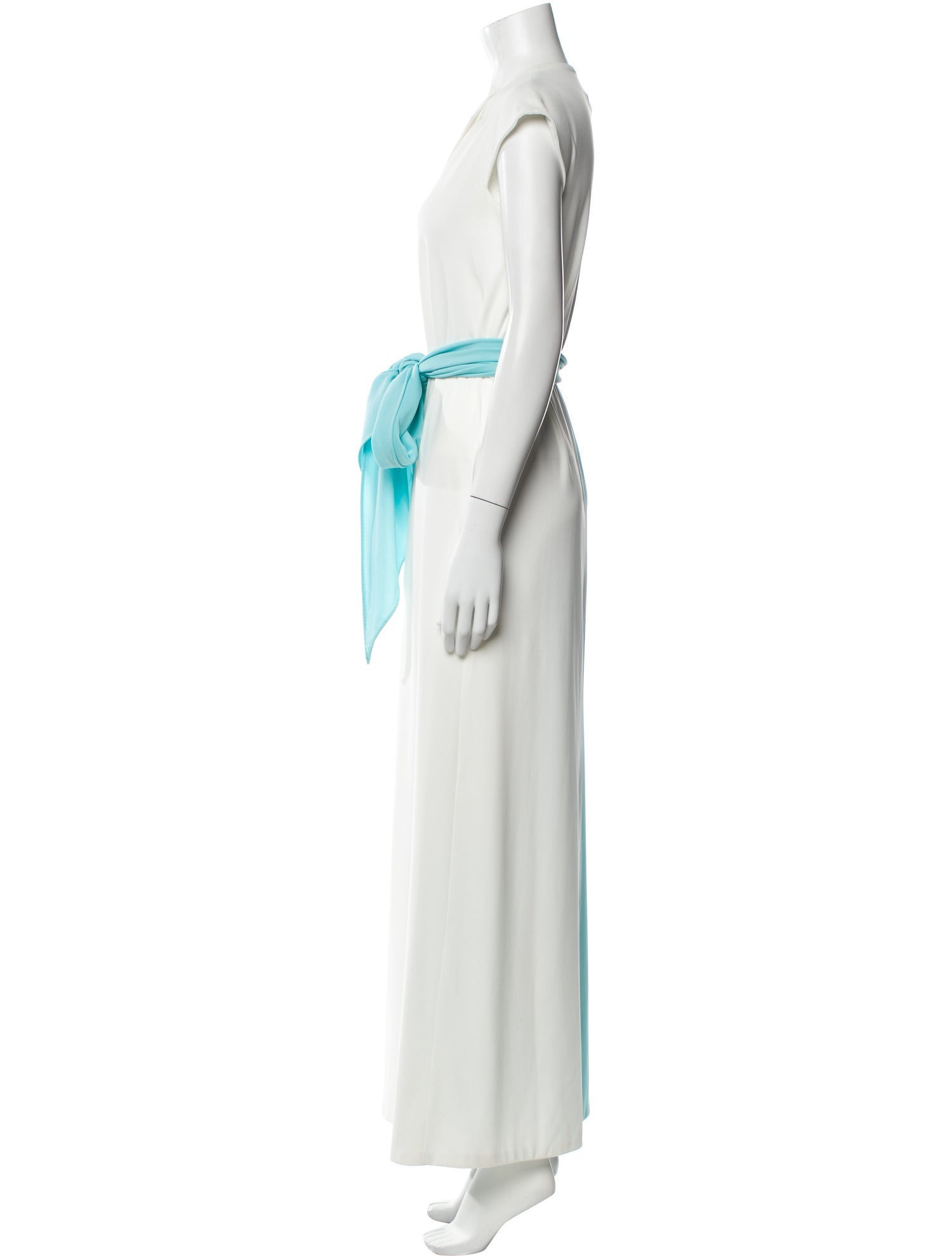 Halston IV V-Neck Long Dress