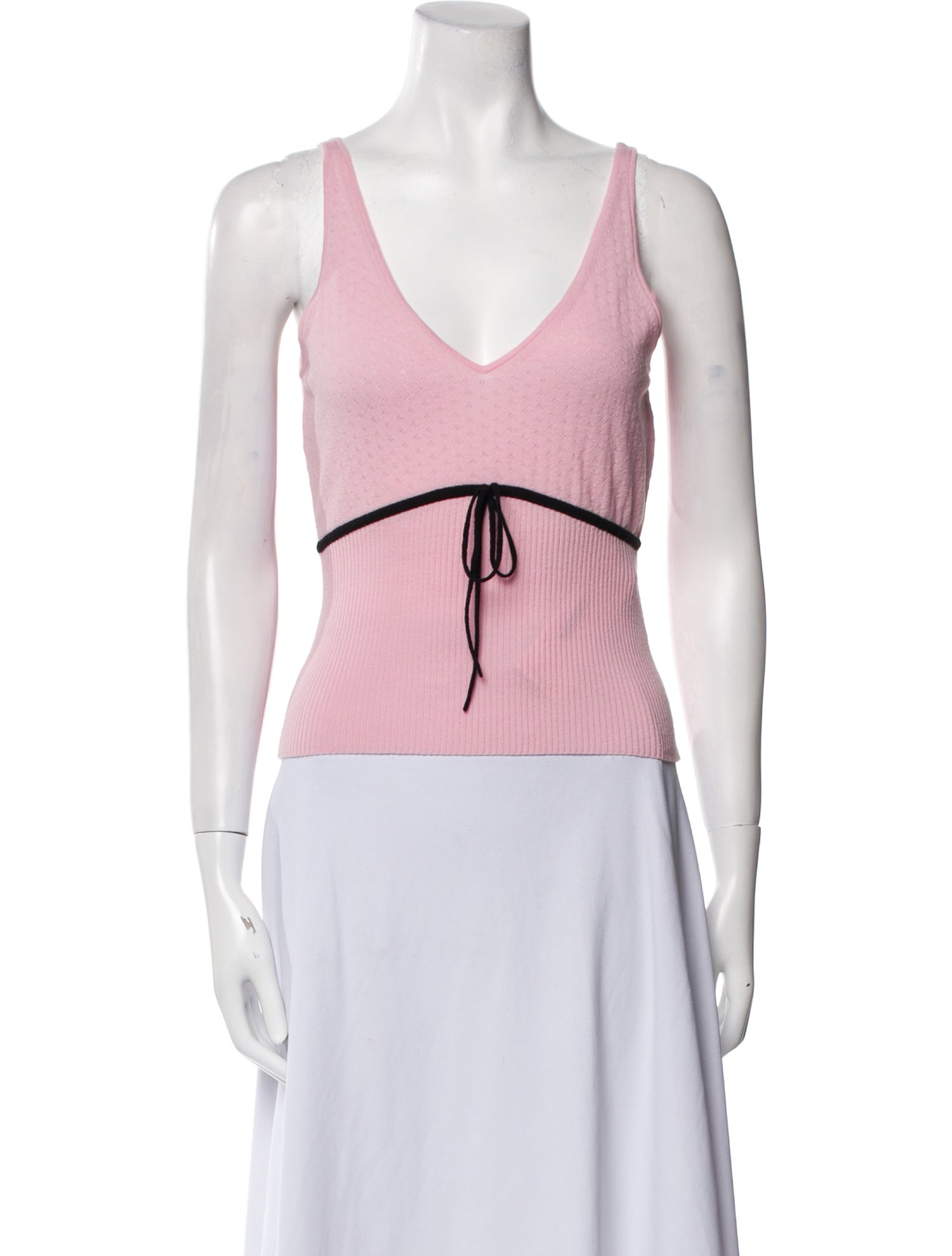 Hai Merino Wool V-Neck Crop Top