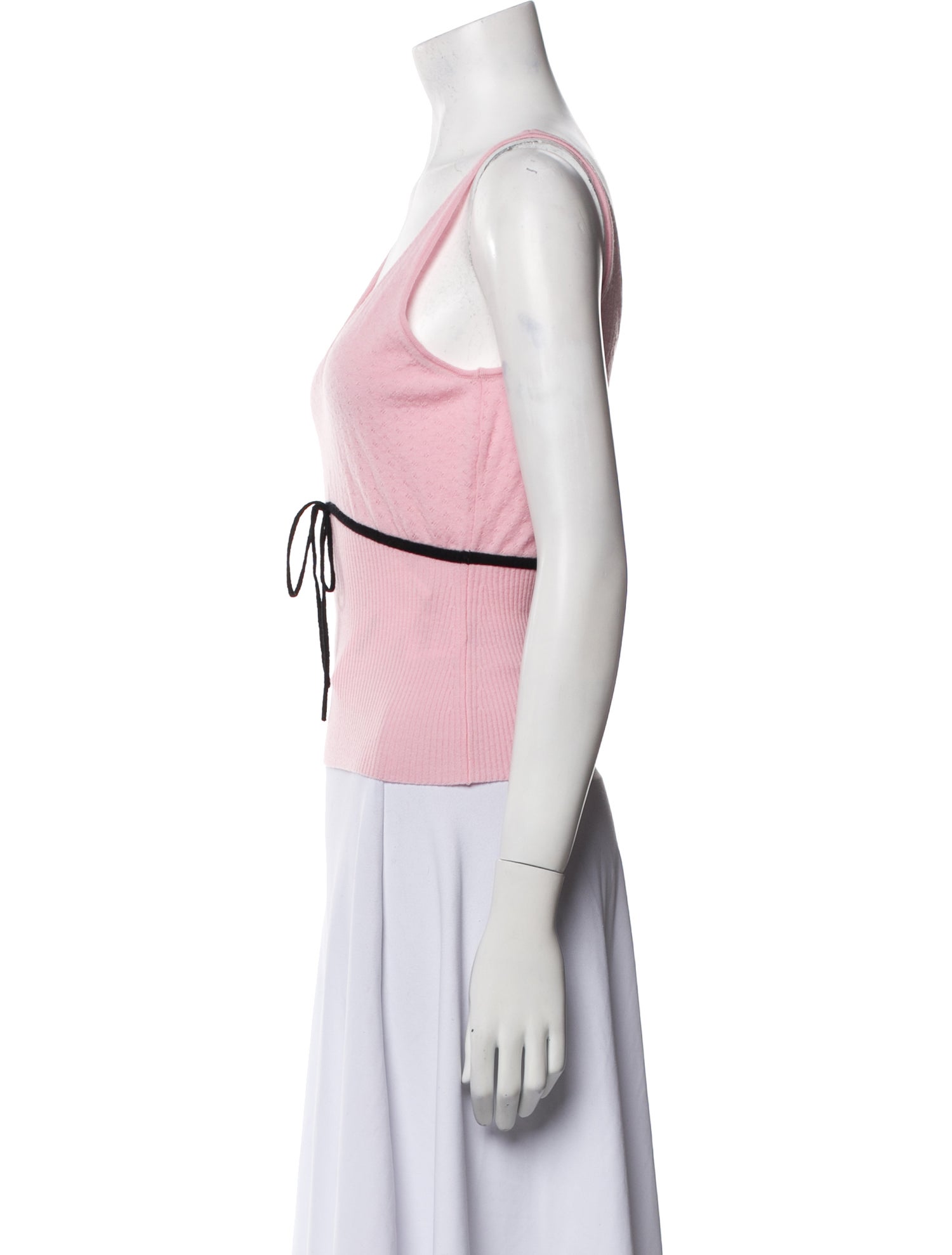 Hai Merino Wool V-Neck Crop Top