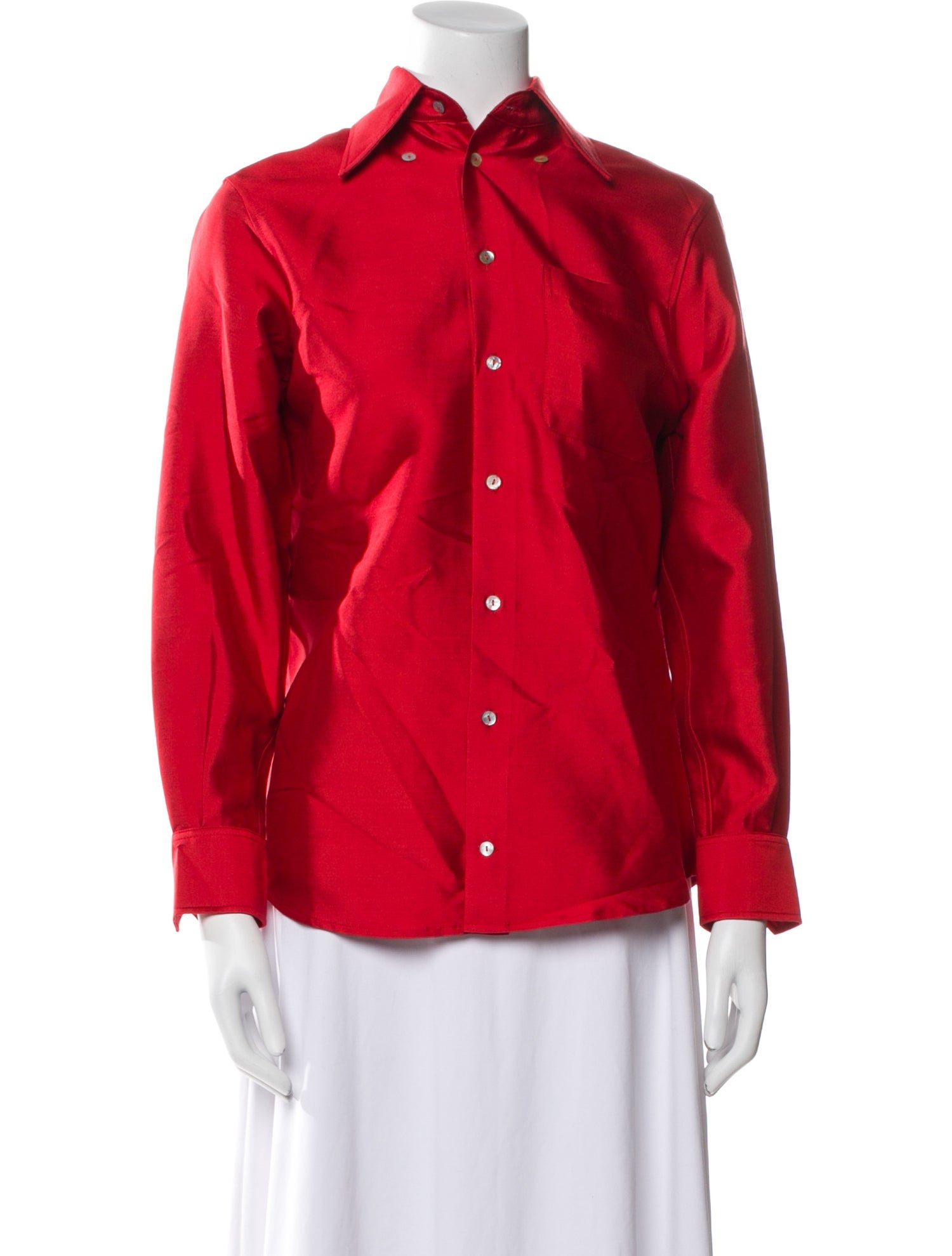 Hai Wool Long Sleeve Button-Up Top w/ Tags