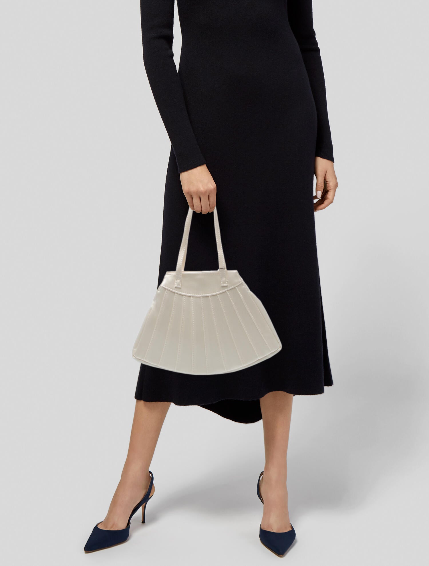 Hai Satin Top Handle Bag