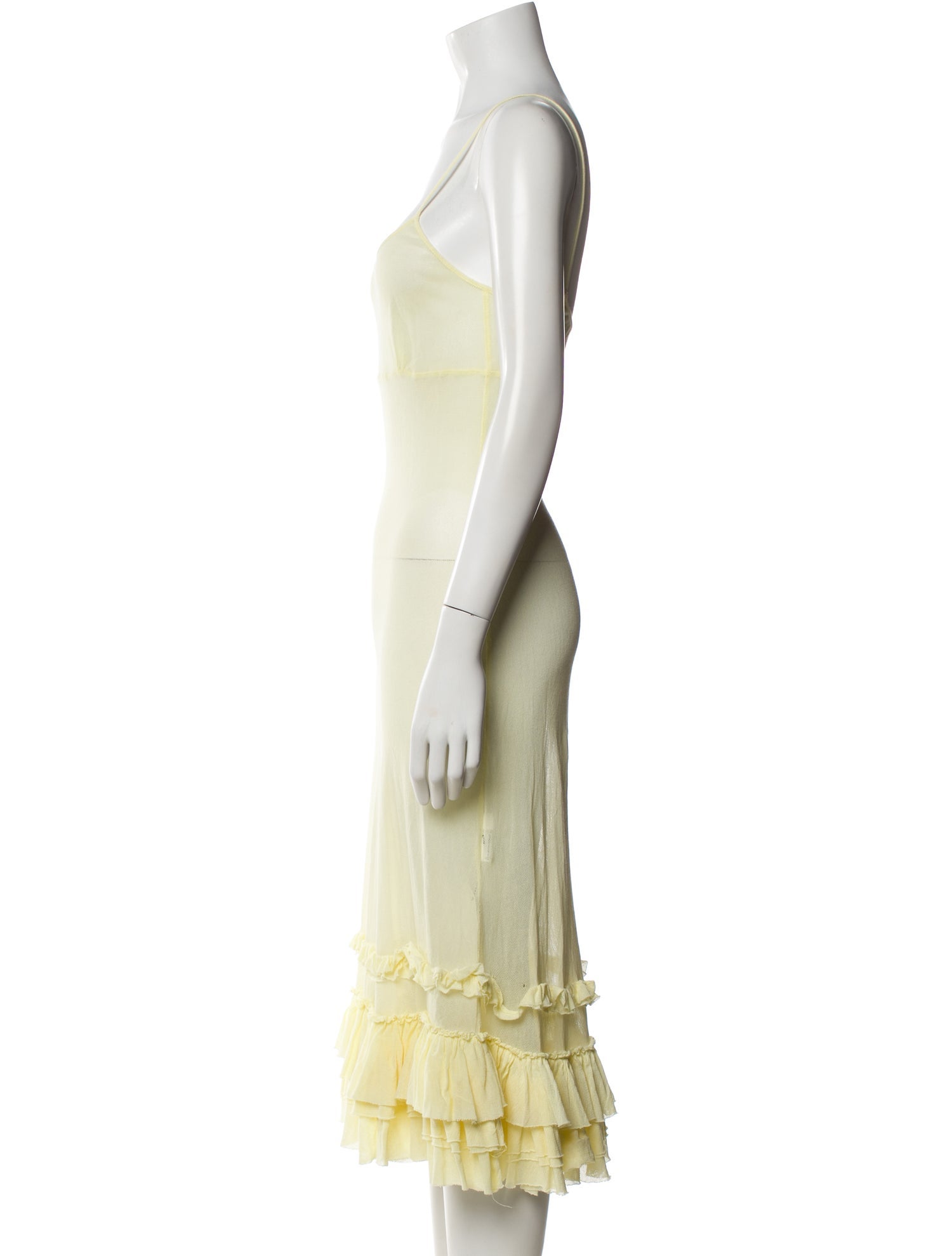 Hai Square Neckline Midi Length Dress
