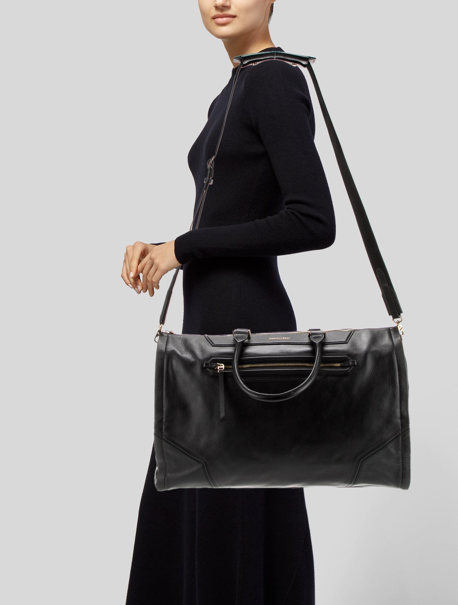 Hook & Albert Leather Weekender Bag