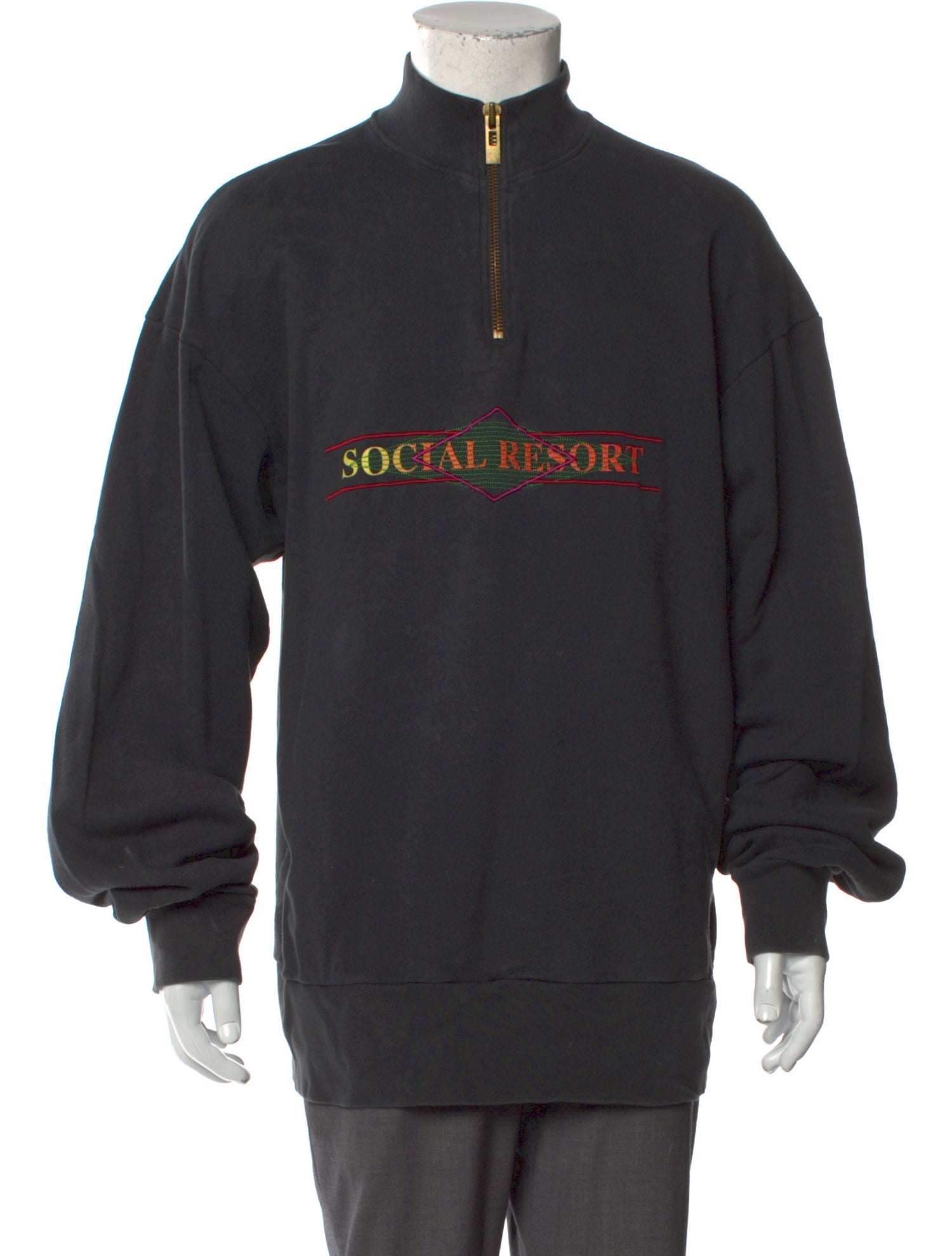 Han Kjøbenhavn Graphic Print Turtleneck Sweatshirt