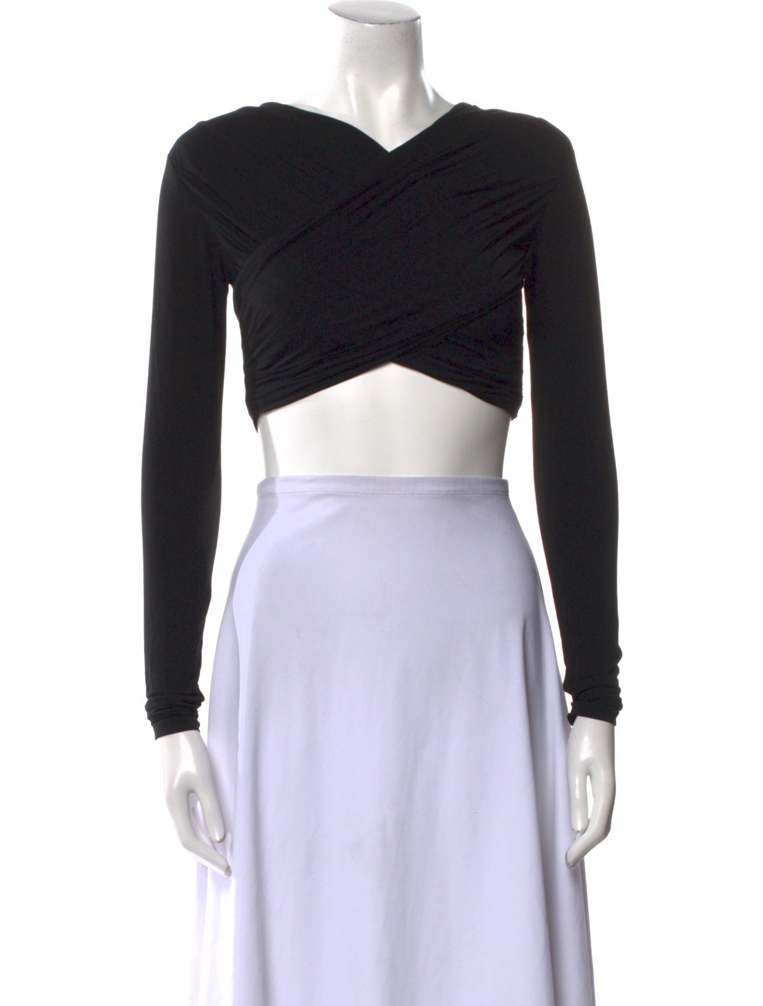 Han Kjøbenhavn V-Neck Long Sleeve Crop Top