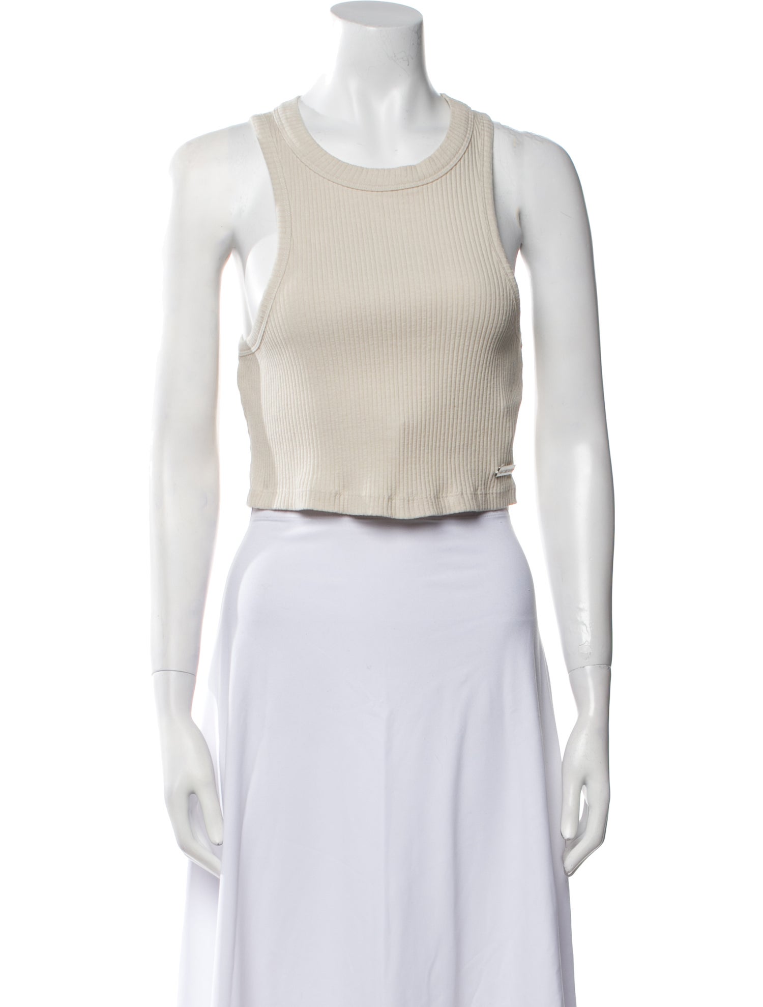 Han Kjøbenhavn Scoop Neck Sleeveless Crop Top