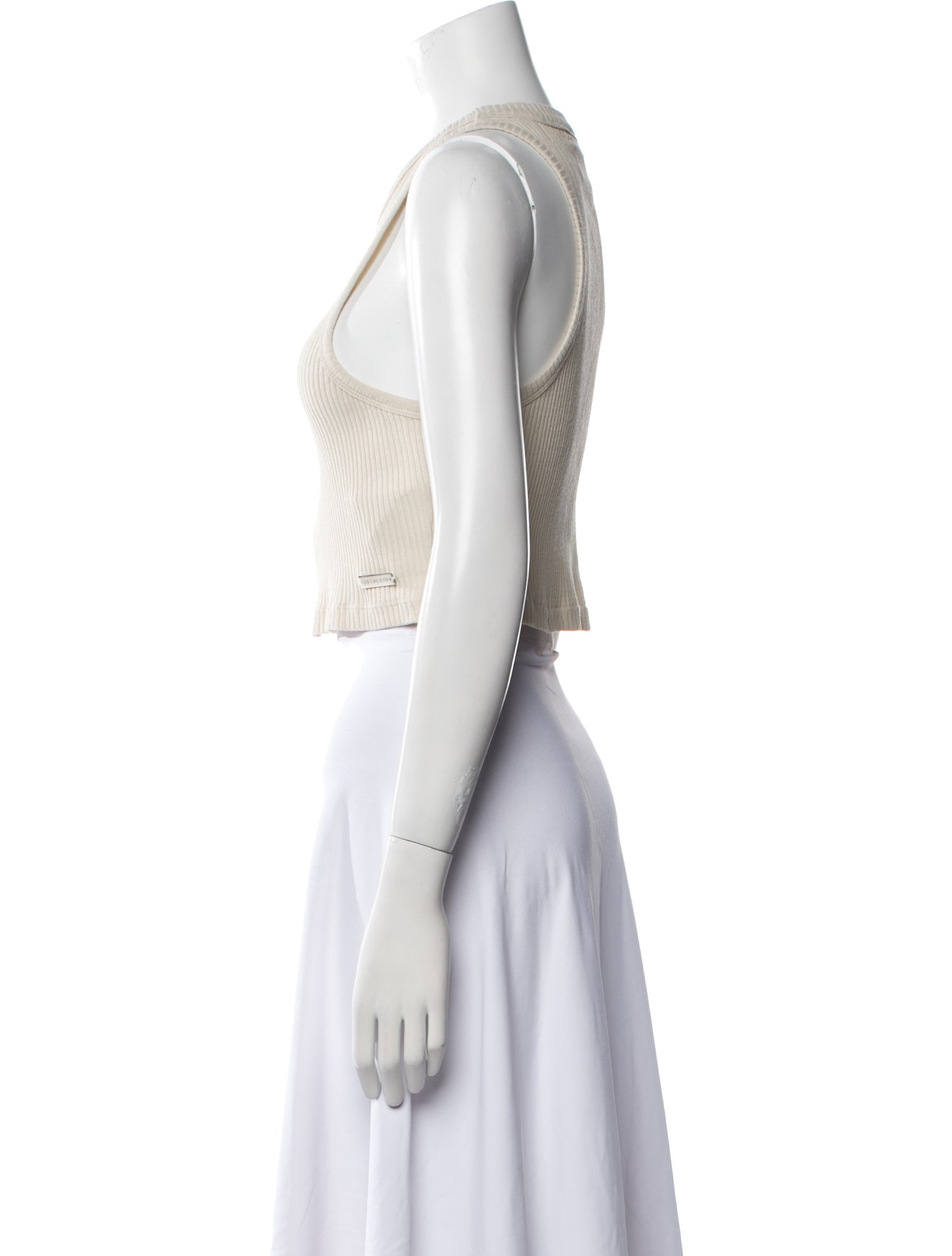 Han Kjøbenhavn Scoop Neck Sleeveless Crop Top