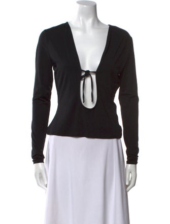 Han Kjøbenhavn V-Neck Long Sleeve Top