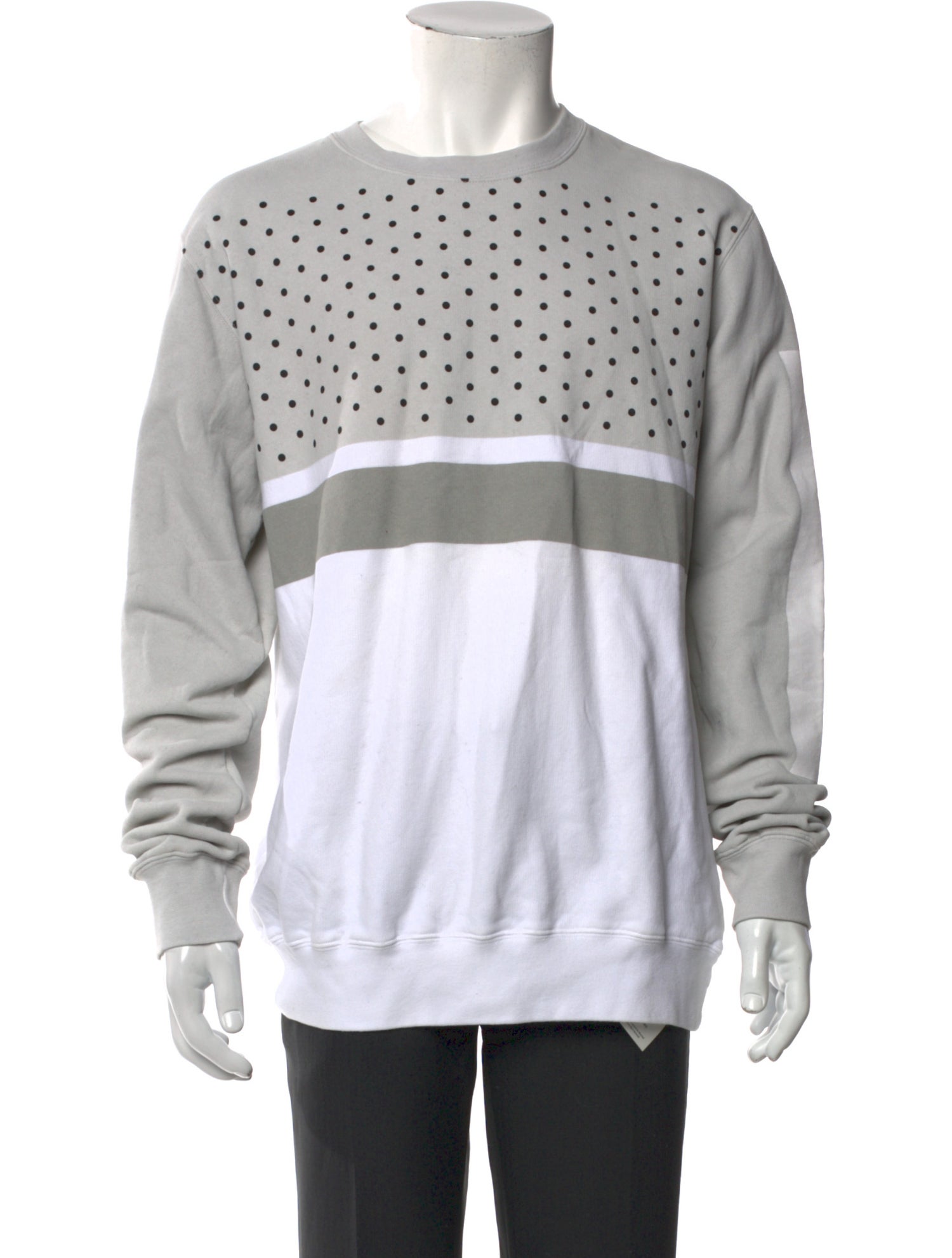 Han Kjøbenhavn Colorblock Pattern Crew Neck Sweatshirt