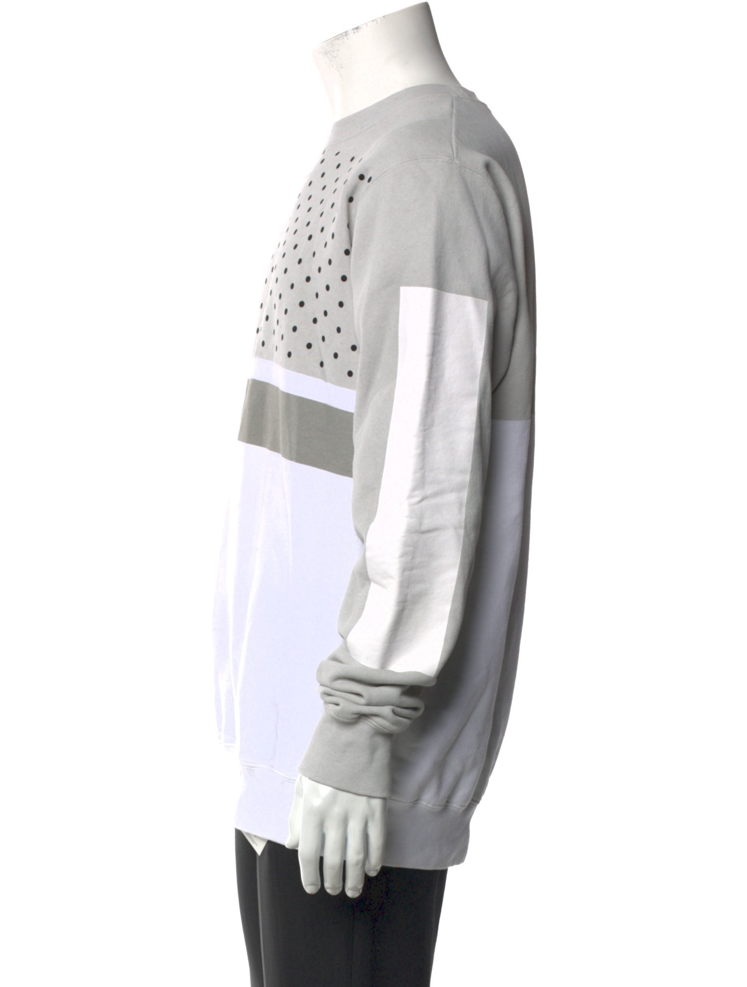 Han Kjøbenhavn Colorblock Pattern Crew Neck Sweatshirt