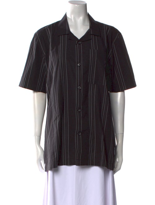 Han Kjøbenhavn Striped Short Sleeve Button-Up Top