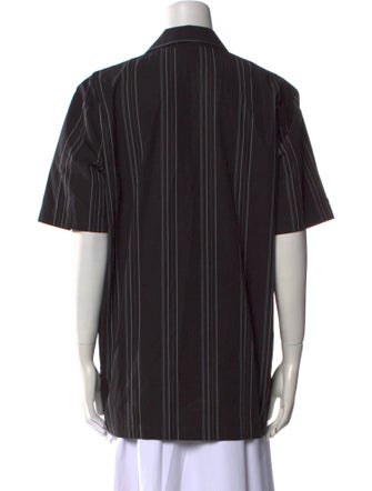 Han Kjøbenhavn Striped Short Sleeve Button-Up Top