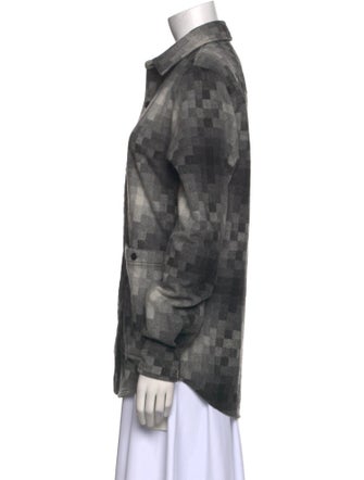 Han Kjøbenhavn Printed Long Sleeve Button-Up Top