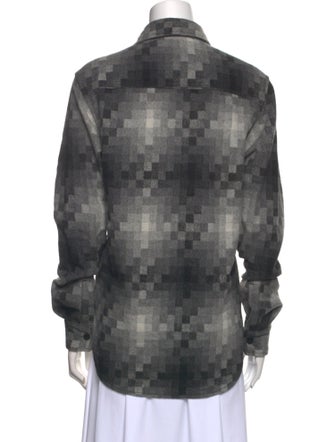 Han Kjøbenhavn Printed Long Sleeve Button-Up Top