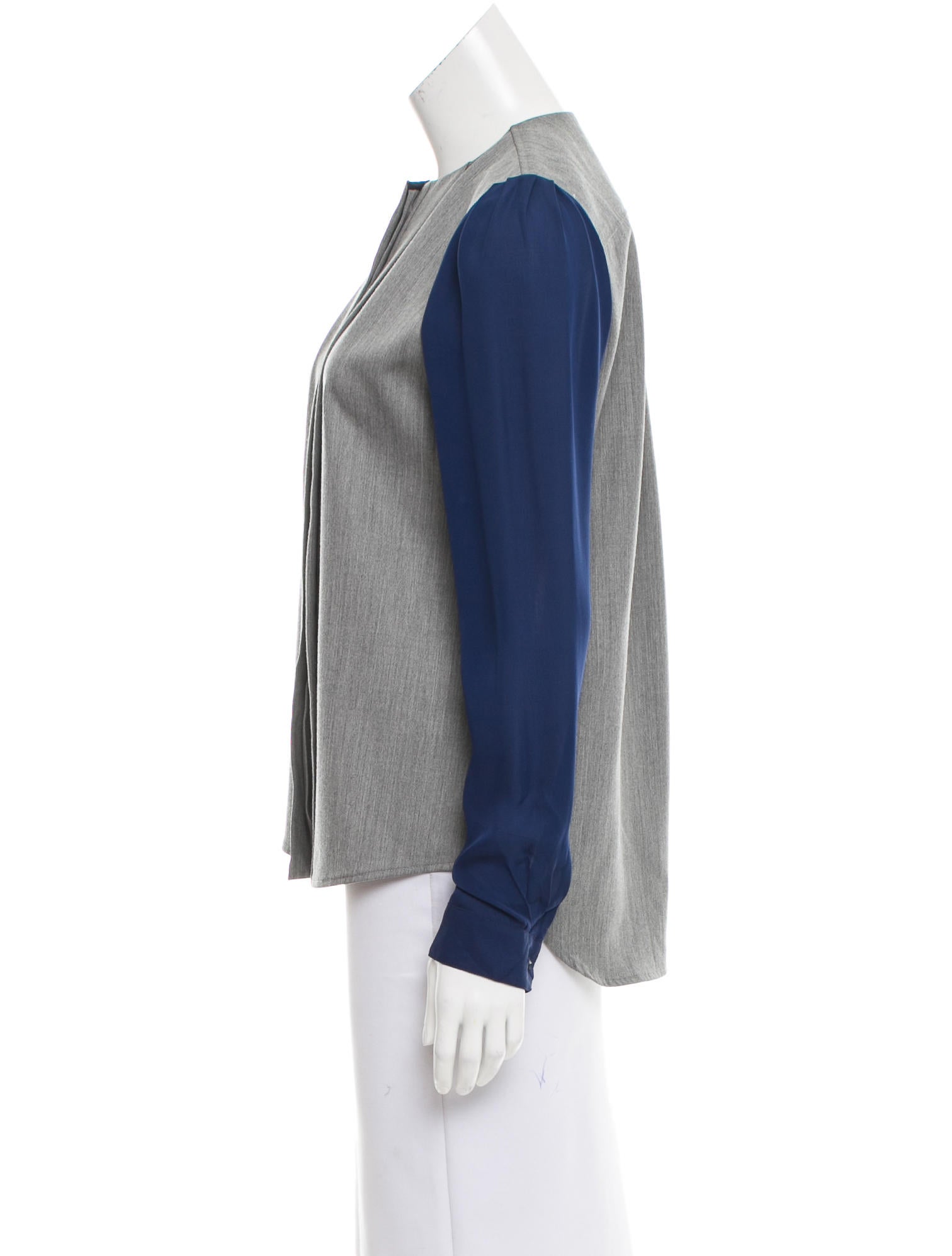 hanley mellon two tone high low blouse clothing hanley mellon two tone high low blouse clothing