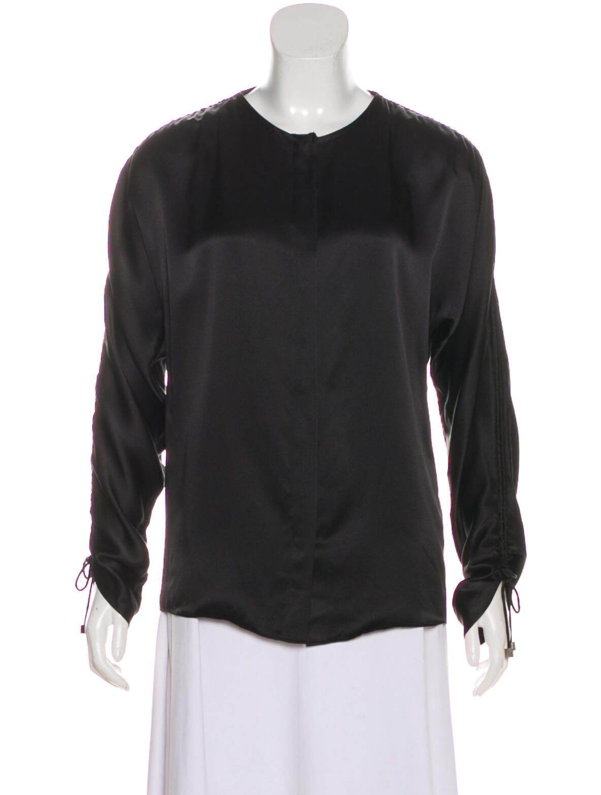 Hanley Mellon Silk Crew Neck Blouse