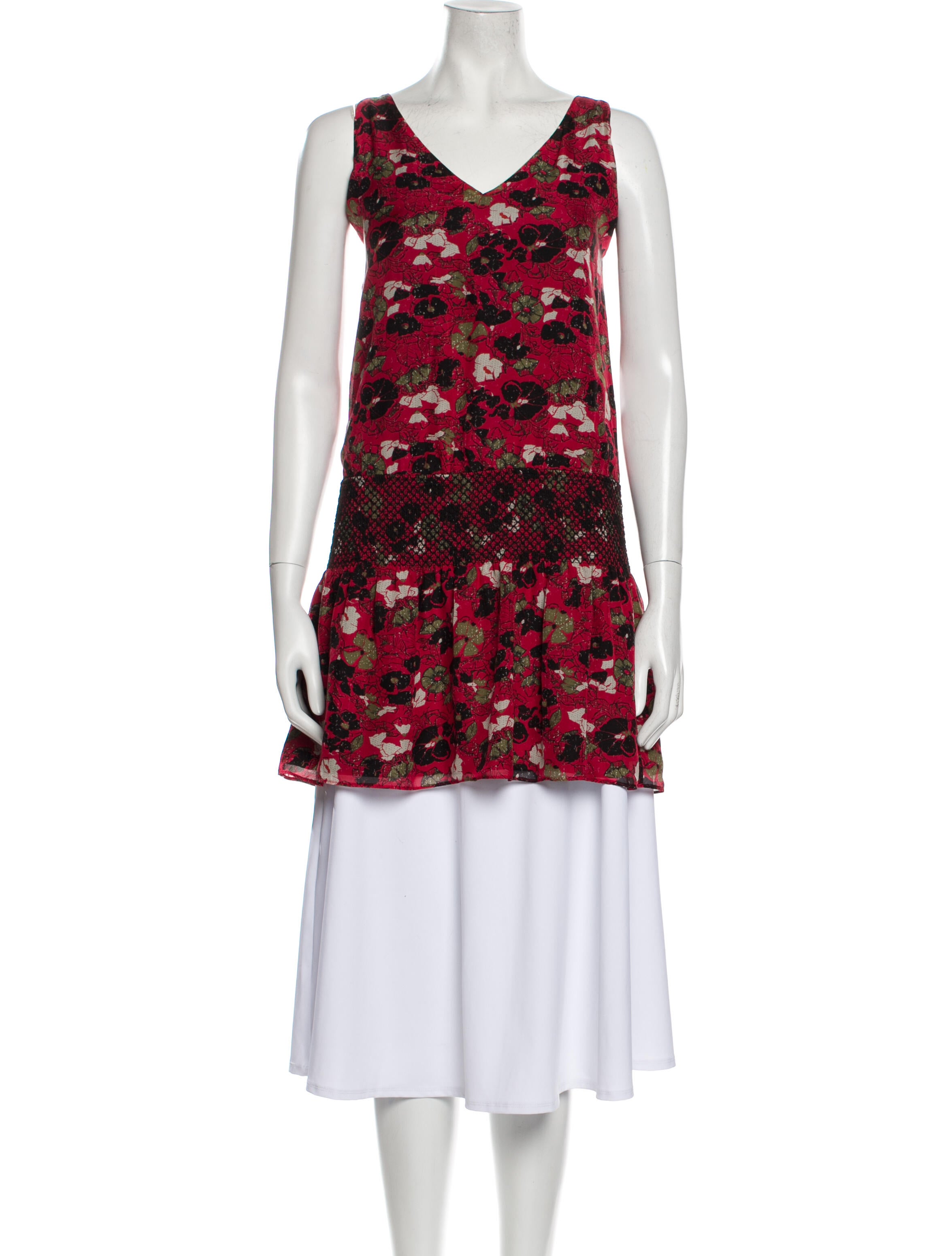 Hanley Mellon Silk Floral Print Tunic